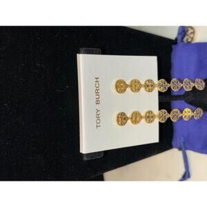 Tory Burch Gold Tone Drop Earrings